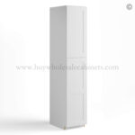 White Shaker 18" W Two Single Door Utility Pantry Cabinet