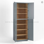 Gray Shaker 24" W Two Double Door Utility Pantry Cabinet - Image 2