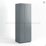 Gray Shaker 24" W Two Double Door Utility Pantry Cabinet