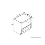 Shaker Microwave Base Cabinet