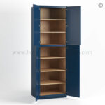 Navy Blue Shaker 24" W Two Double Door Utility Pantry Cabinet - Image 2