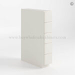 Charleston White Raised Panel Base Spice Cabinet with 5 Drawers