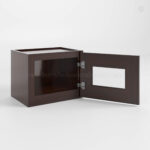 Shaker Espresso 12 H Single Door Wall Cabinet with Glass Door image 1