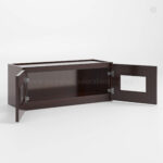 Shaker Espresso 18 H Double Door Wall Cabinet With Glass Doors image 1