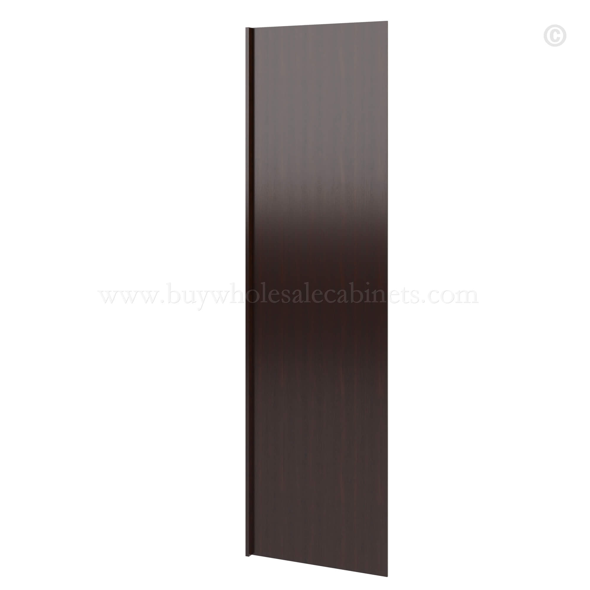 Shaker Espresso Refrigerator End Panel