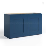 Navy Blue Shaker 12" H Double Door Wall Cabinet