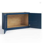 Navy Blue Shaker 12" H Double Door Wall Cabinet - Image 2