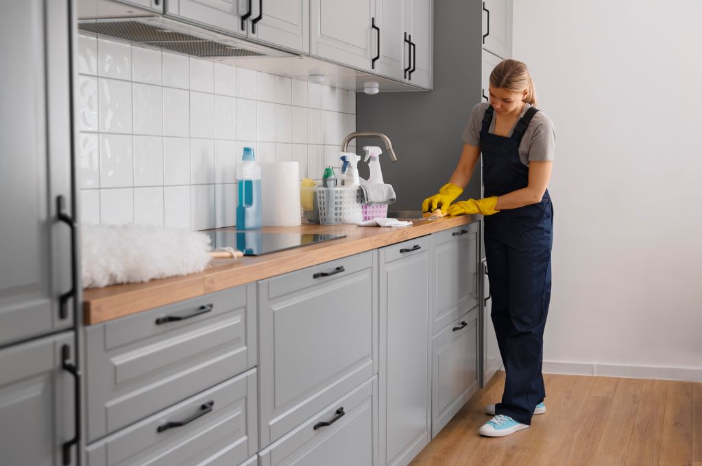 how to clean kitchen cabinets