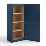 Navy Blue Shaker 42" H Single Door Wall Cabinet - Image 2