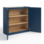 Navy Blue Shaker 30" H Double Door Wall Cabinet - Image 2