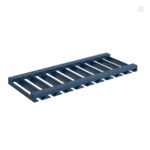 Navy Blue Shaker Glass Holder