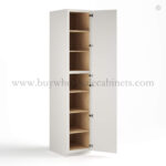 Dove White Slim Shaker Tall Pantry Cabinet with 2 Doors - Image 2