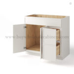 Dove White Slim Shaker Vanity Drawer Cabinet - Image 2
