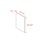 Slim Shaker Base Skin Veneer Panel 1 Door 1 Drawer & 1 Shelf