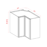 Dove White Slim Shaker Easy Reach Wall Cabinet - Image 3