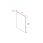 Dove White Slim Shaker Finished Plywood Island Panel - Image 2