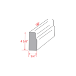 Dove White Slim Shaker Furniture Base Moulding - Image 2