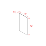 Dove White Slim Shaker Wall Skin Panel - Image 2