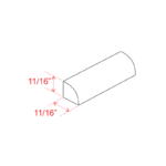 Dove White Slim Shaker Shoe Moulding - Image 2