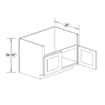Slim Shaker Green Farm House Sink Base Cabinet - Image 3