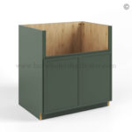 Slim Shaker Green Farm House Sink Base Cabinet