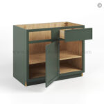 Slim Shaker Green Base Blind Corner Cabinet - Image 2