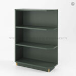 Slim Shaker Green Base End Shelf Cabinet