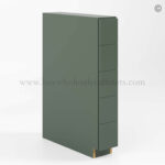 Slim Shaker Green Base Spice Drawers Cabinet
