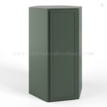 Slim Shaker Green Wall Diagonal Corner 24"W, 12"D