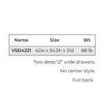 Slim Shaker Green Vanity Sink Base Combo 42"W - Image 4