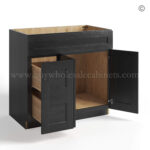 Charcoal Black Shaker Vanity Sink Base Combo 36"W - Image 2
