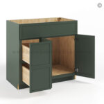 Slim Shaker Green Vanity Sink Base Combo 36"W - Image 2