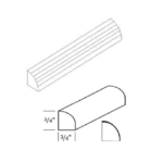 Slim Shaker Green Quarter Round Molding - Image 2
