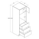 Frameless Oven Pantry Cabinet 30W, rta cabinets, wholesale cabinets