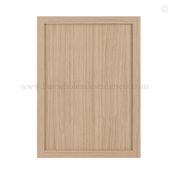Slim Oak Shaker Base Cabinet Front Face Sample, rta cabinets, wholesale cabinets