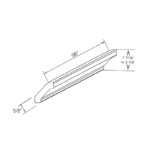 Dove White Slim Shaker Crown Moulding - Image 2
