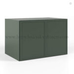 green cabinets