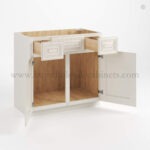 Charleston White Raised Panel Vanity Combo Cabinet - Image 2