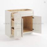 Charleston White Raised Panel 36" W Vanity Combo with Drawers - Image 2