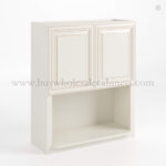 Charleston White Raised Panel Microwave Wall Cabinet
