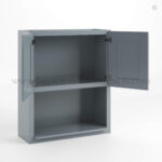 Gray Shaker Microwave Wall Cabinet - Image 2