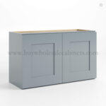 Gray Shaker 18" H Double Door Wall Cabinet