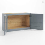 Gray Shaker 18" H Double Door Wall Cabinet - Image 2