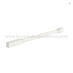 Charleston White Raised Panel Fluted Decorative Leg