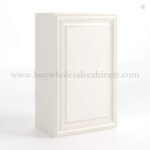 Charleston White Raised Panel 30" H Single Door Wall Cabinet