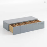 Gray Shaker Wall Spice Drawer - Image 2