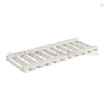 Charleston White Raised Panel Glass Holder