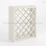 Charleston White Raised Panel Wine Rack