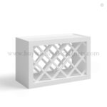 White Shaker Wine Rack