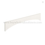 Charleston White Raised Panel Arched Valance